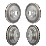 Front Rear Coated Disc Brake Rotors Kit For Mercedes-Benz E350 E400 With 322mm Diameter Rotor KG-101131