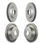 Front Rear Coated Disc Brake Rotors Kit For Nissan LEAF KG-101138
