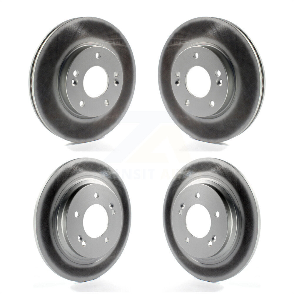 Front Rear Coated Disc Brake Rotors Kit For Hyundai Elantra GT Kia Forte Forte5 KG-101141