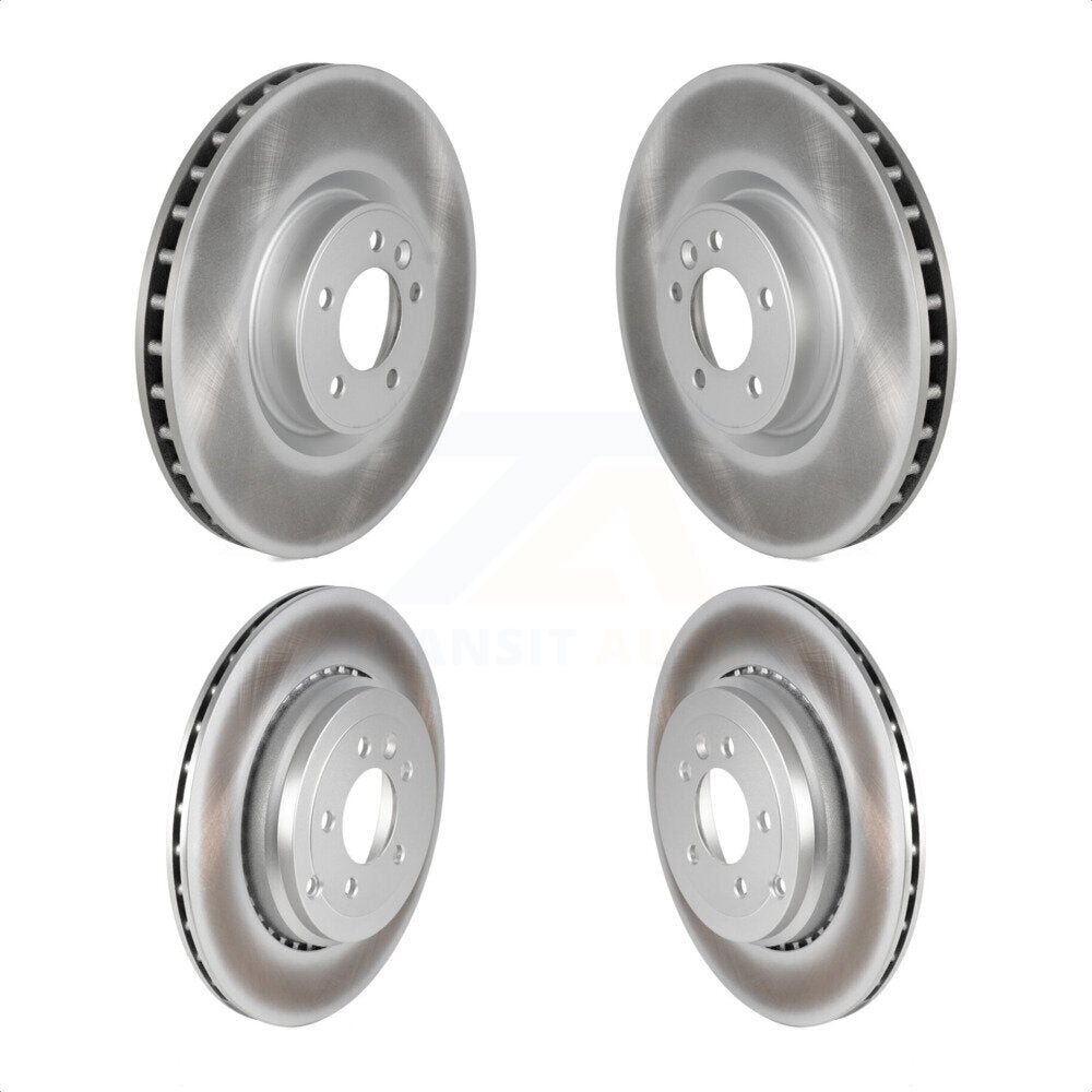 Front Rear Coated Disc Brake Rotors Kit For 2010-2013 Land Rover Range Sport Supercharged KG-101148