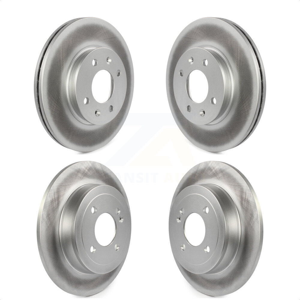 Front Rear Coated Disc Brake Rotors Kit For Hyundai Accent Kia Rio KG-101156