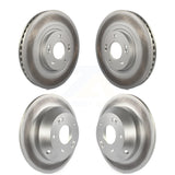 Front Rear Coated Disc Brake Rotors Kit For Kia Sorento Hyundai Santa Fe Sport XL KG-101160