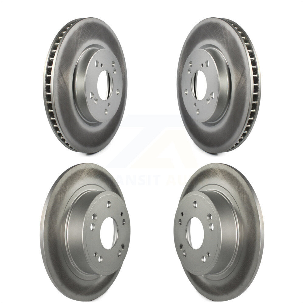Front Rear Coated Disc Brake Rotors Kit For Honda Accord KG-101166