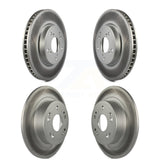 Front Rear Coated Disc Brake Rotors Kit For Honda Accord KG-101166