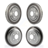 Front Rear Coated Disc Brake Rotors Kit For Honda Pilot Ridgeline Passport KG-101171