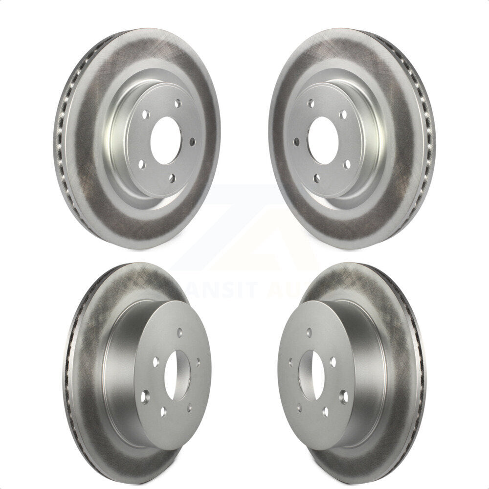 Front Rear Coated Disc Brake Rotors Kit For Nissan INFINITI Pathfinder Murano QX60 Q50 JX35 Q60 KG-101172
