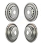 Front Rear Coated Disc Brake Rotors Kit For 2014-2016 Acura MDX KG-101174