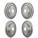 Front Rear Coated Disc Brake Rotors Kit For 2015-2020 Acura TLX KG-101175