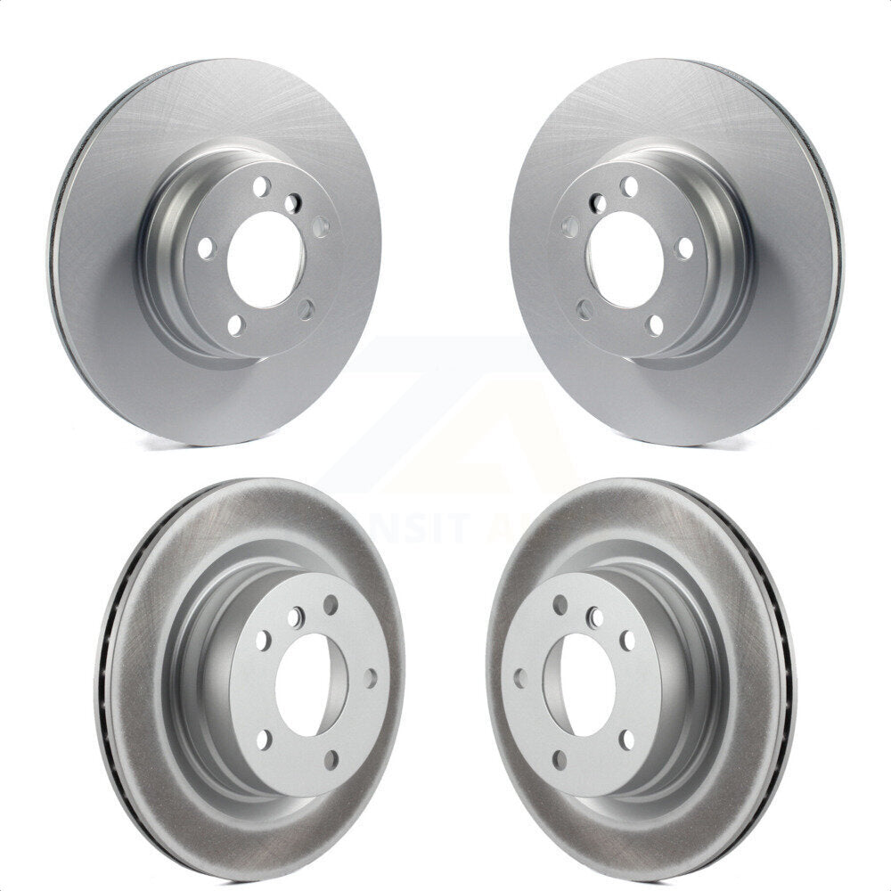 Front Rear Coated Disc Brake Rotors Kit For 2013 BMW 328i Coupe with 3.0L With 330mm Diameter Rotor KG-101176