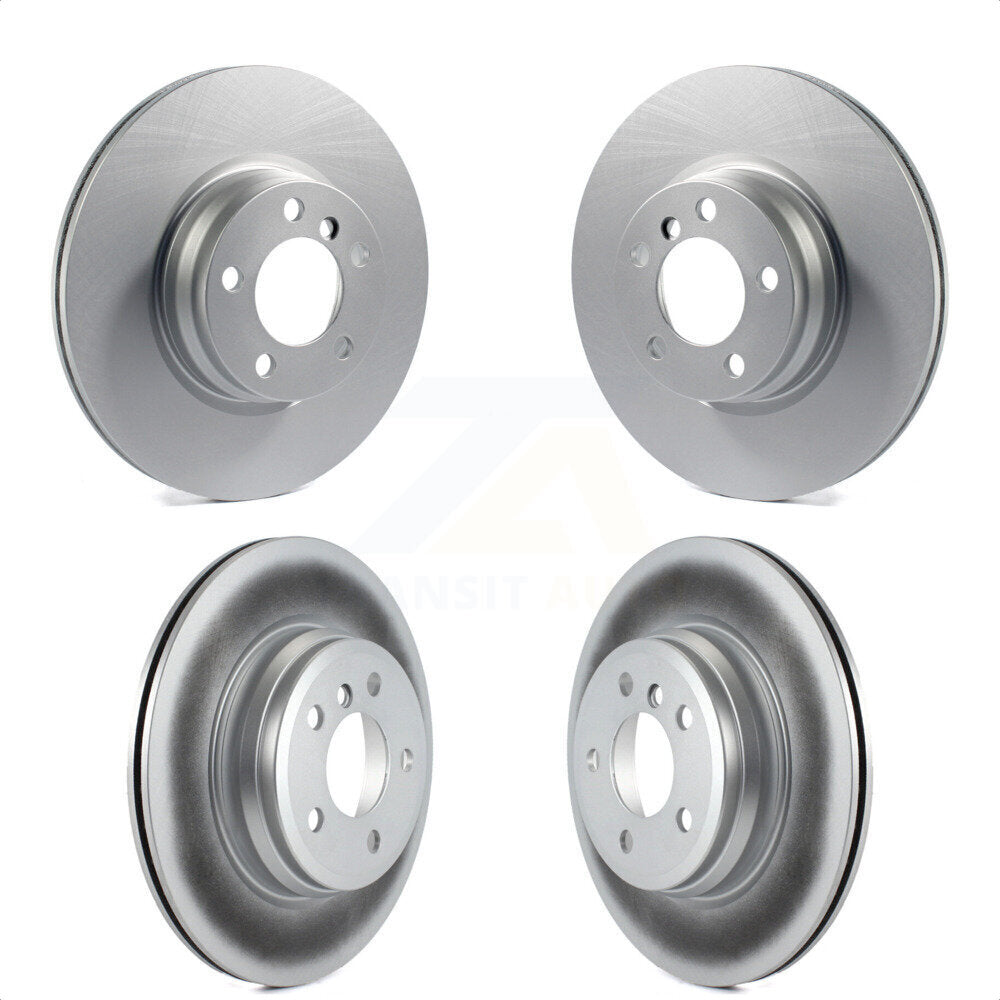 Front Rear Coated Disc Brake Rotors Kit For BMW 328i xDrive 428i Gran Coupe Without Blue Painted Calipers KG-101177