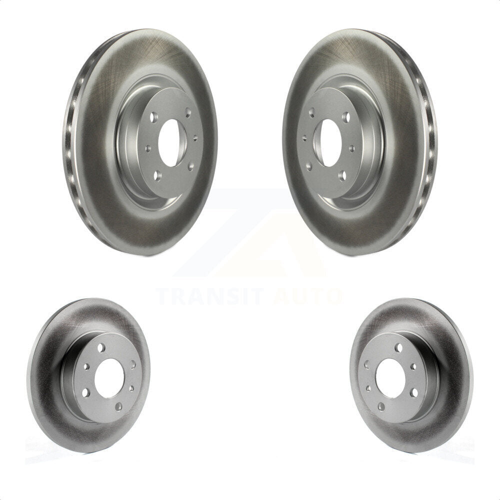 Front Rear Coated Disc Brake Rotors Kit For Fiat 500 KG-101185