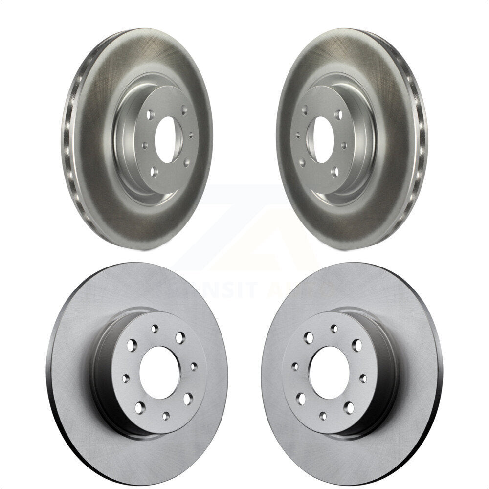 Front Rear Coated Disc Brake Rotors Kit For Fiat 500 KG-101186