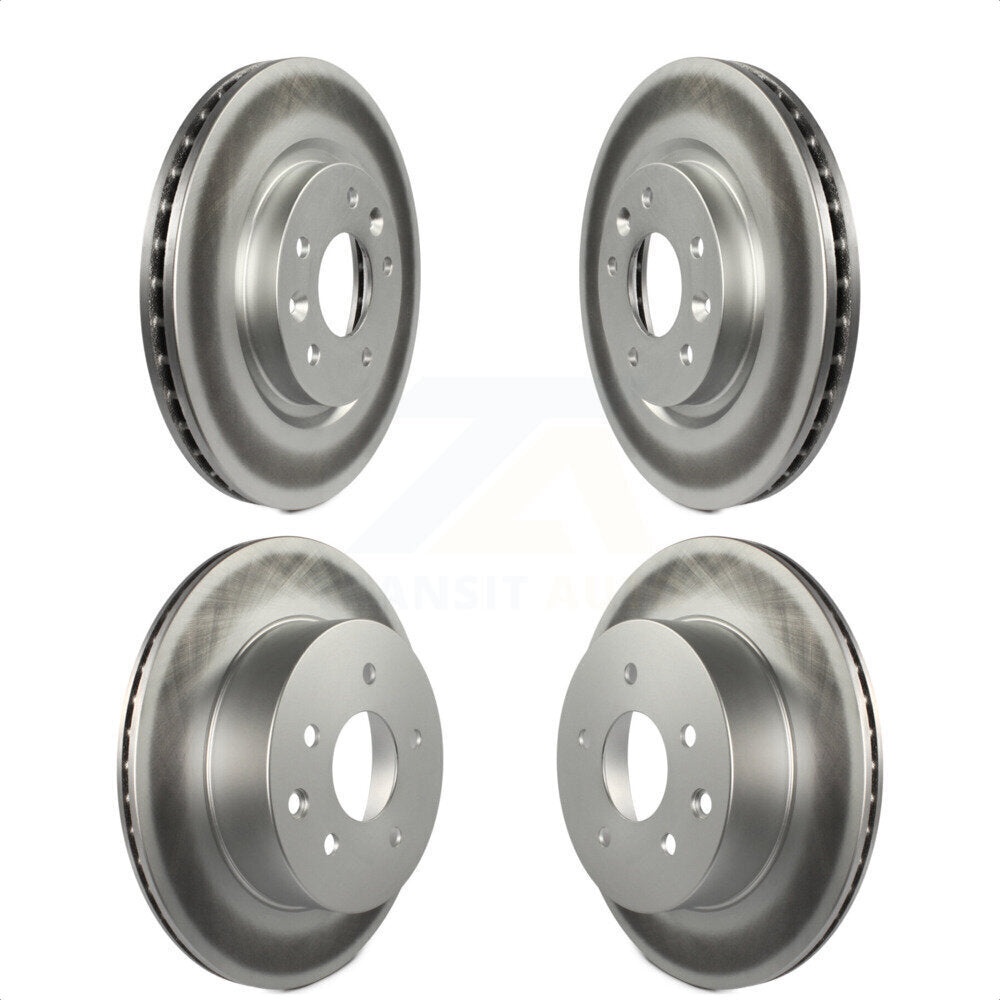 Front Rear Coated Disc Brake Rotors Kit For Nissan Rogue Sport LEAF Qashqai KG-101187