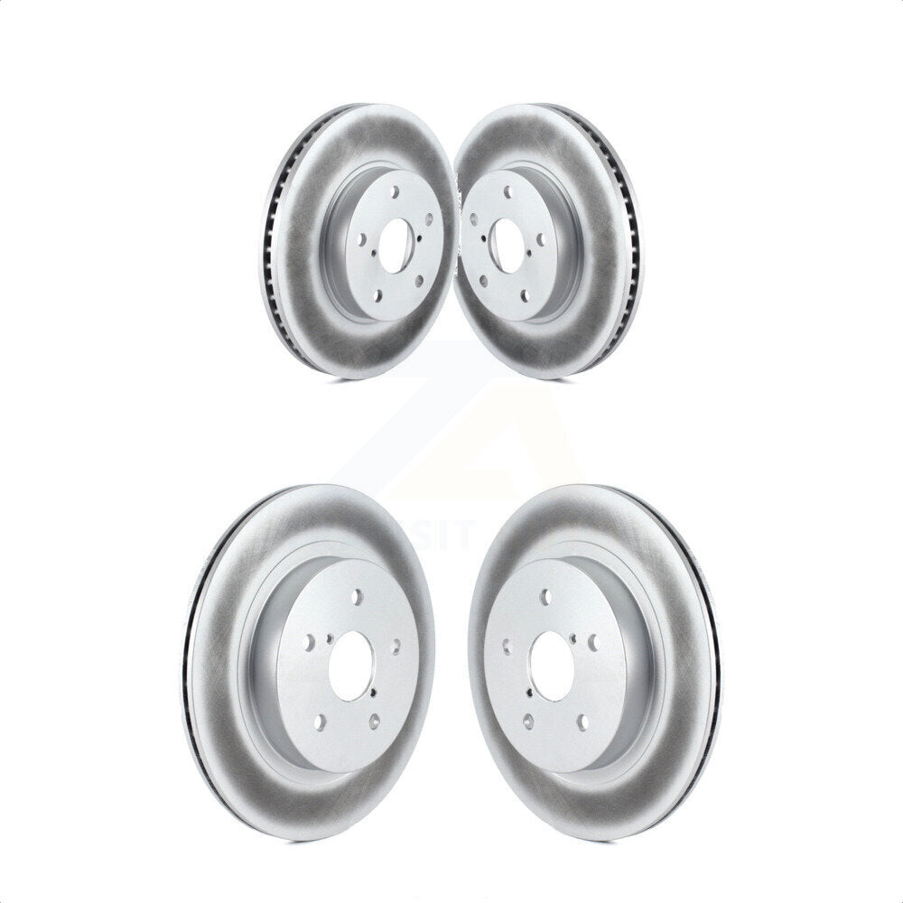 Front Rear Coated Disc Brake Rotors Kit For 2015-2019 Subaru Legacy 2.5L KG-101193