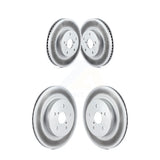 Front Rear Coated Disc Brake Rotors Kit For 2015-2019 Subaru Legacy 2.5L KG-101193