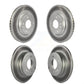 Front Rear Coated Disc Brake Rotors Kit For Hyundai Sonata Kia Optima With Manual Parking KG-101194