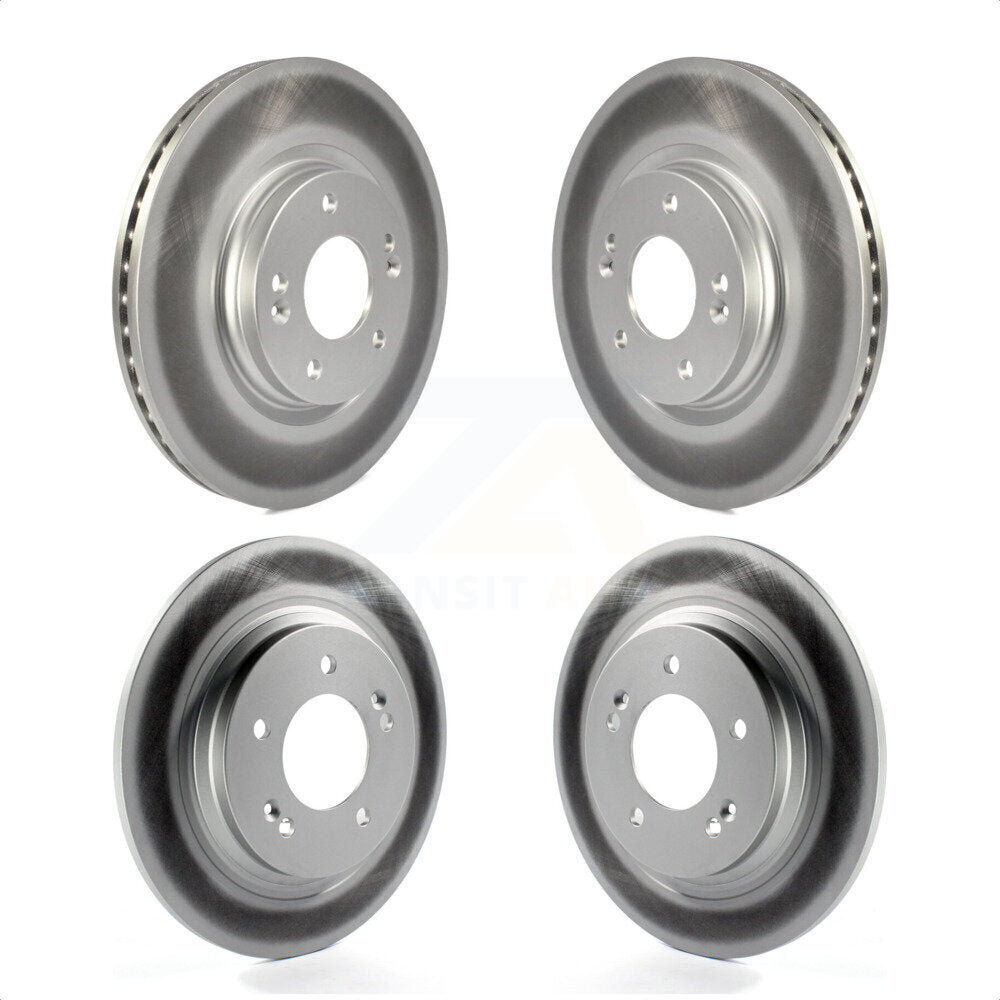 Front Rear Coated Disc Brake Rotors Kit For Kia Optima Hyundai Sonata Elantra GT Forte KG-101196