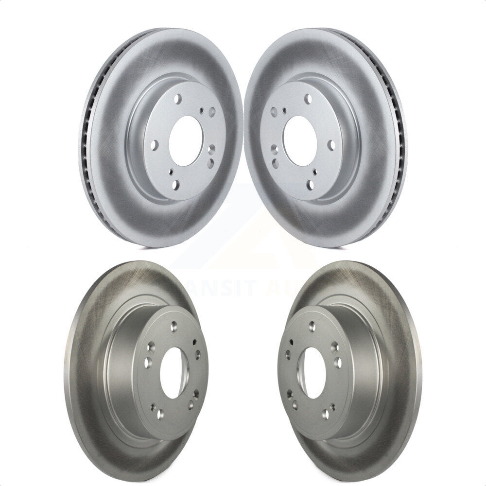 Front Rear Coated Disc Brake Rotors Kit For 2017 Honda Accord LX-S KG-101198