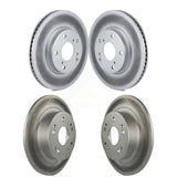 Front Rear Coated Disc Brake Rotors Kit For 2017 Honda Accord LX-S KG-101198