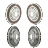 Front Rear Coated Disc Brake Rotors Kit For Cadillac XT5 Buick Enclave XT6 KG-101219