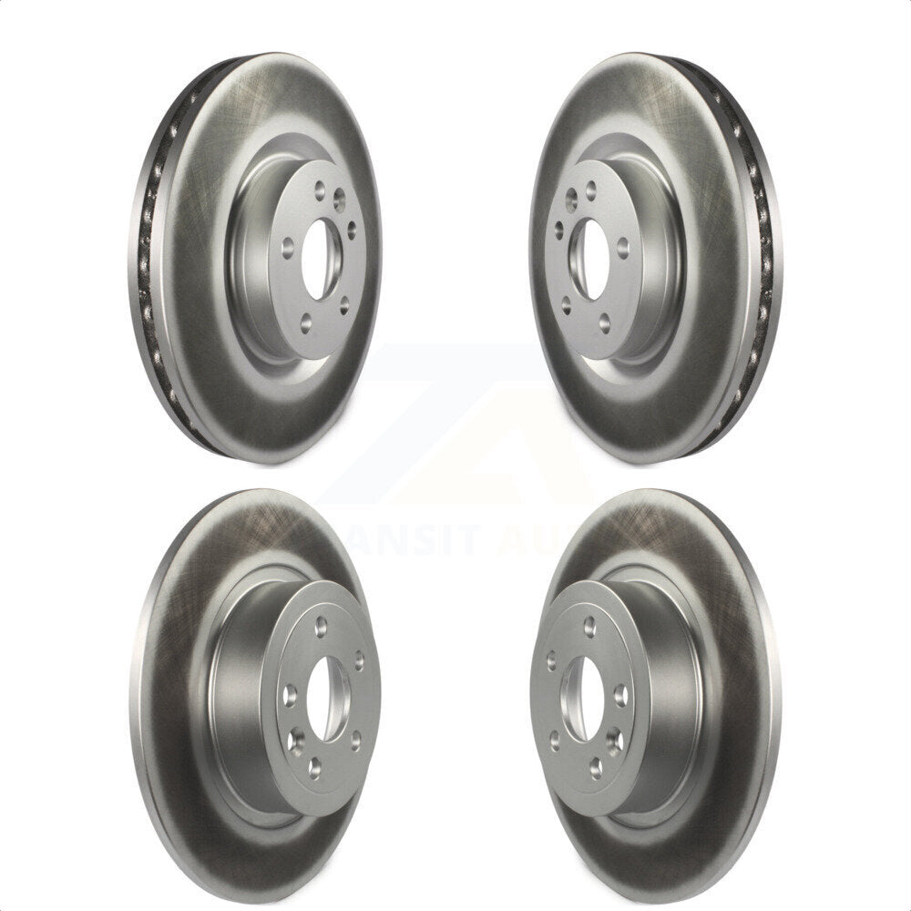 Front Rear Coated Disc Brake Rotors Kit For 2016-2019 Land Rover Range Evoque With 325mm Diameter Rotor KG-101221