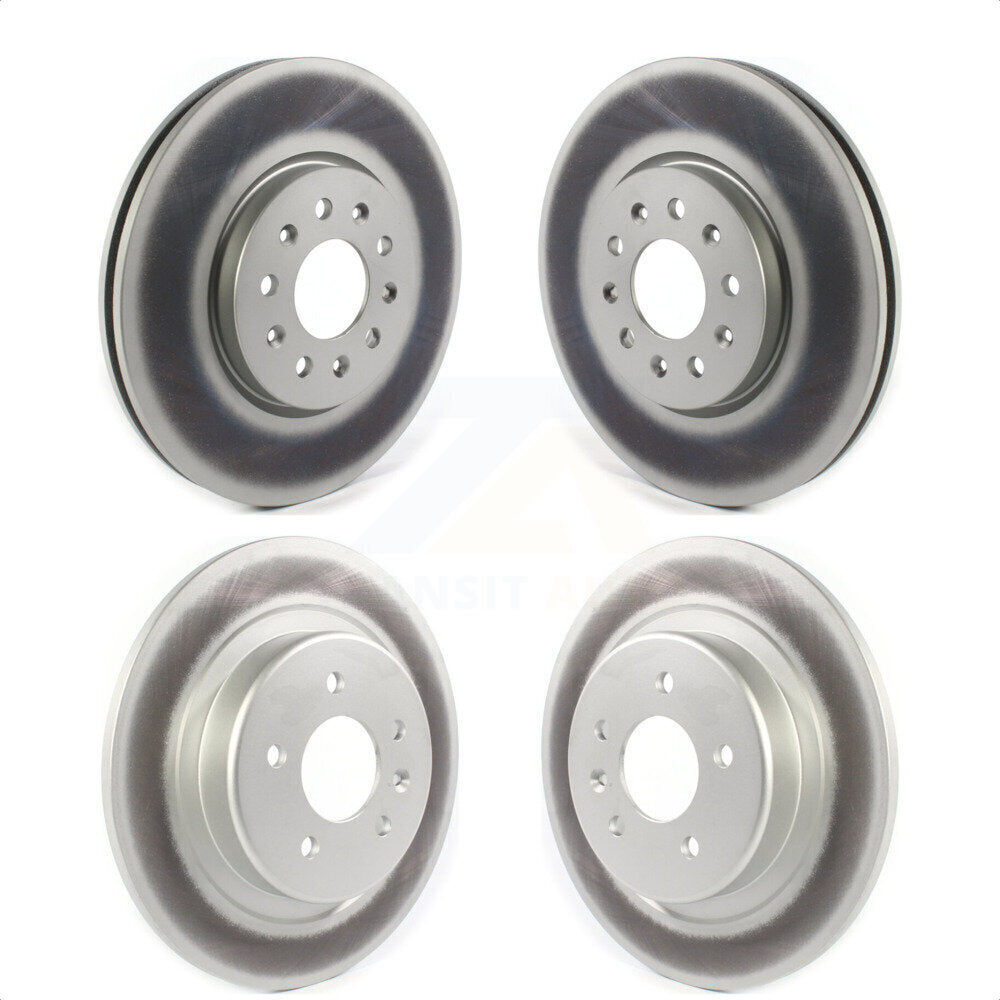Front Rear Coated Disc Brake Rotors Kit For 2016-2018 Buick Envision With 315mm Diameter Rotor KG-101235