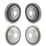 Front Rear Coated Disc Brake Rotors Kit For 2016-2018 Buick Envision With 315mm Diameter Rotor KG-101235