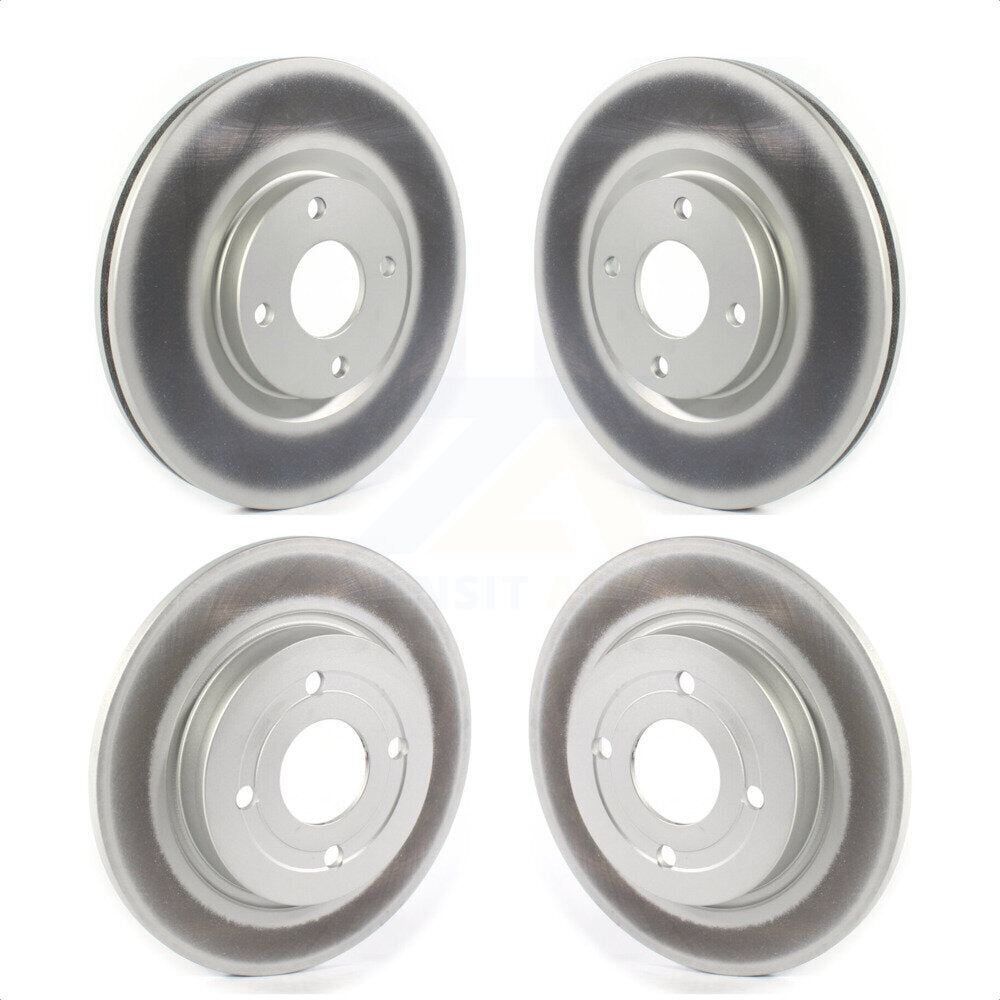 Front Rear Coated Disc Brake Rotors Kit For 2018-2022 Ford EcoSport AWD KG-101243