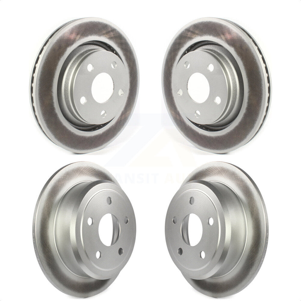 Front Rear Coated Disc Brake Rotors Kit For Jeep Wrangler JK With 332mm Diameter Rotor KG-101247