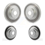 Front Rear Coated Disc Brake Rotors Kit For 2005-2006 Subaru Baja Turbocharged With 292mm Diameter Rotor KG-101250