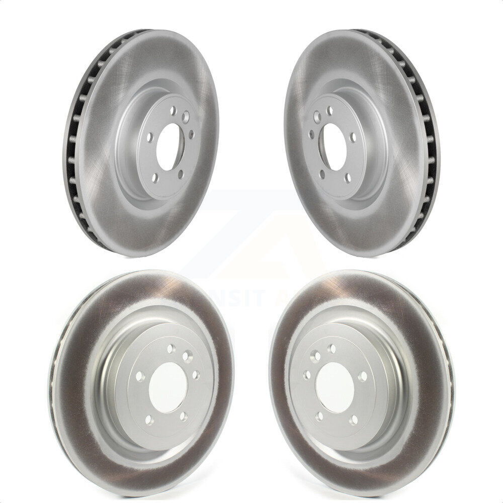 Front Rear Coated Disc Brake Rotors Kit For Land Rover Range Sport Discovery KG-101268