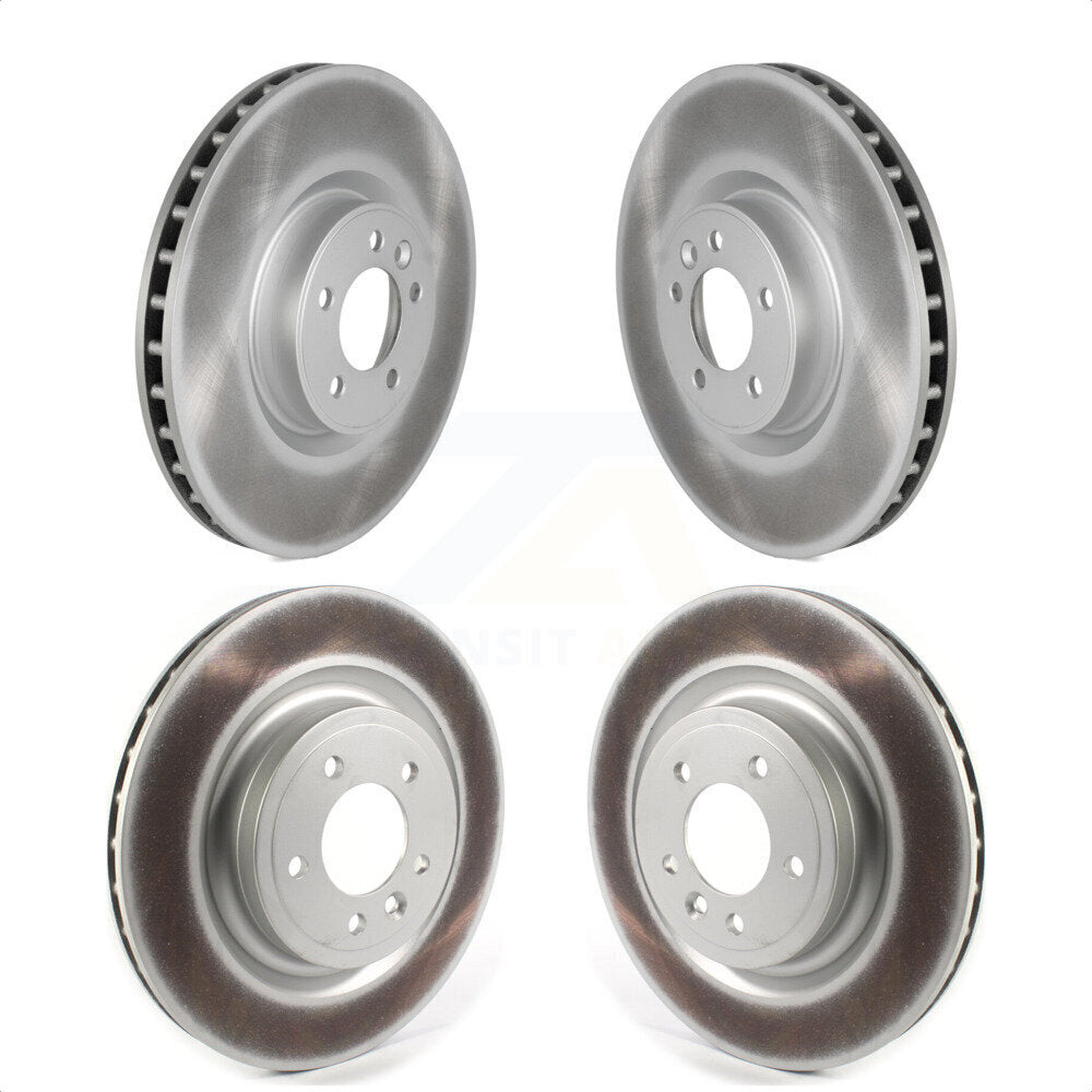 Front Rear Coated Disc Brake Rotors Kit For Land Rover Range Sport KG-101269