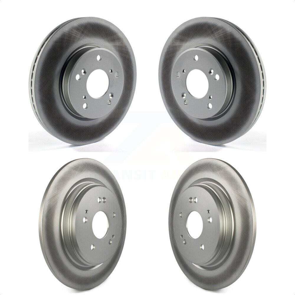 Front Rear Coated Disc Brake Rotors Kit For 2020 Honda CR-V 2.0L KG-101273