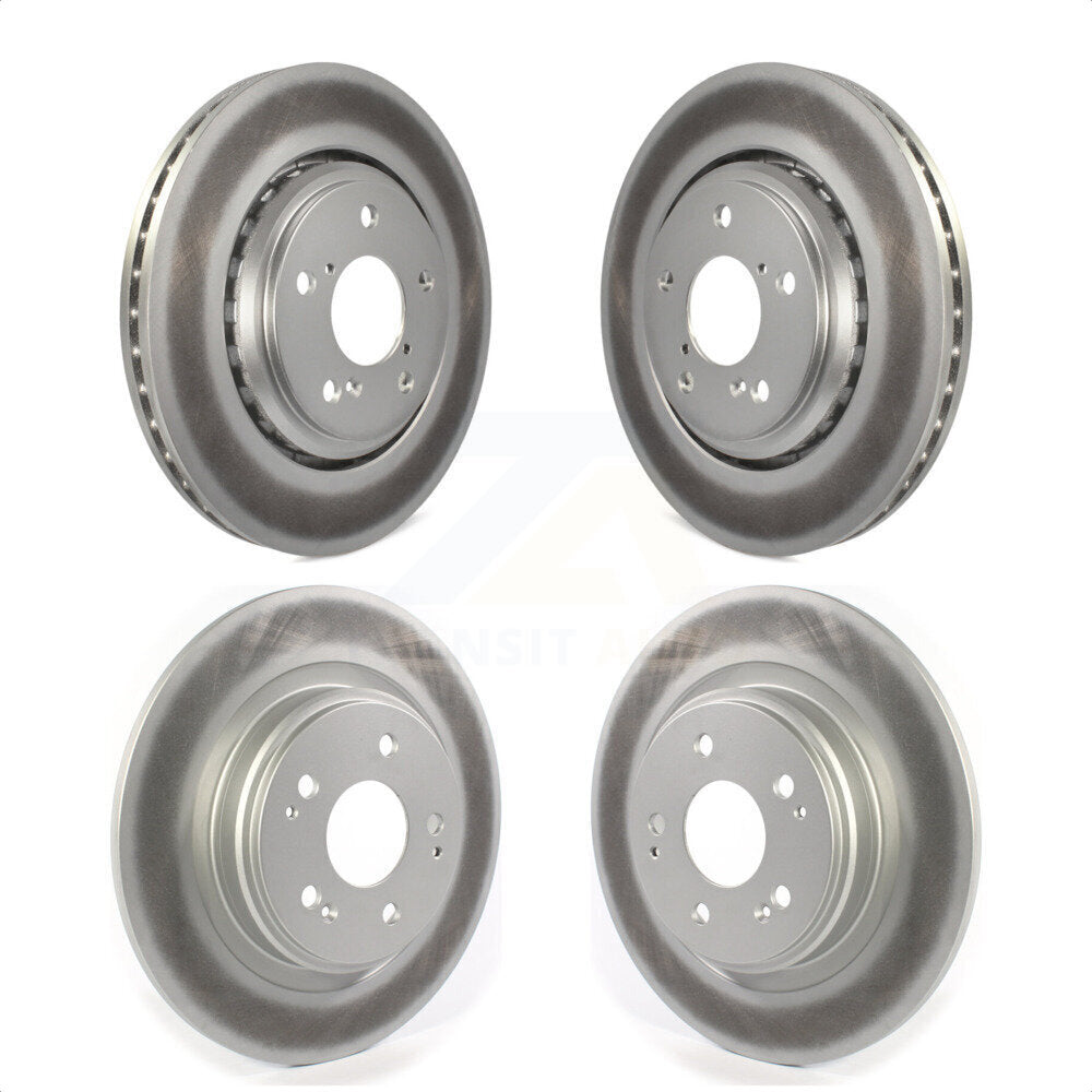 Front Rear Coated Disc Brake Rotors Kit For Acura MDX KG-101274