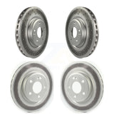 Front Rear Coated Disc Brake Rotors Kit For 2014-2018 Mercedes-Benz CLA250 With Sport Package KG-101276