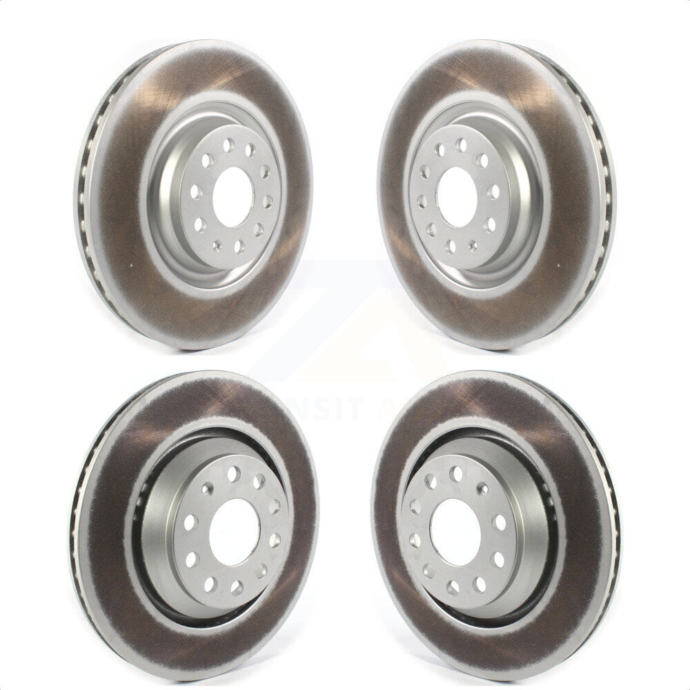 Front Rear Coated Disc Brake Rotors Kit For Volkswagen GTI Audi Golf R S3 Q3 Arteon A3 Quattro KG-101277