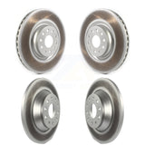 Front Rear Coated Disc Brake Rotors Kit For Volkswagen Tiguan Jetta KG-101279
