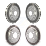 Front Rear Coated Disc Brake Rotors Kit For Hyundai Elantra Kia Forte Veloster KG-101280