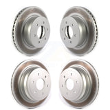 Front Rear Coated Disc Brake Rotors Kit For 2016-2022 Nissan TITAN XD KG-101281