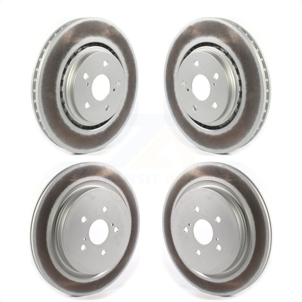 Front Rear Coated Disc Brake Rotors Kit For Lexus RX350 RX450h RX350L RX450hL KG-101283