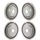 Front Rear Coated Disc Brake Rotors Kit For Lexus RX350 RX450h RX350L RX450hL KG-101283
