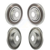 Front Rear Coated Disc Brake Rotors Kit For 2019-2021 Mazda 6 Turbocharged KG-101294
