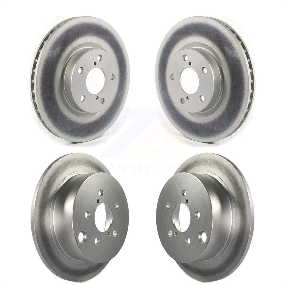 Front Rear Coated Disc Brake Rotors Kit For 2017-2021 Subaru Impreza With 276mm Diameter Rotor KG-101305