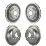 Front Rear Coated Disc Brake Rotors Kit For 2017-2021 Subaru Impreza With 276mm Diameter Rotor KG-101305
