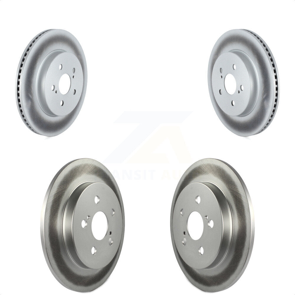 Front Rear Coated Disc Brake Rotors Kit For 2020-2022 Toyota Corolla Prius Prime KG-101306