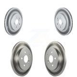 Front Rear Coated Disc Brake Rotors Kit For 2020-2022 Toyota Corolla Prius Prime KG-101306
