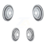 Front Rear Coated Disc Brake Rotors Kit For Toyota Corolla KG-101307