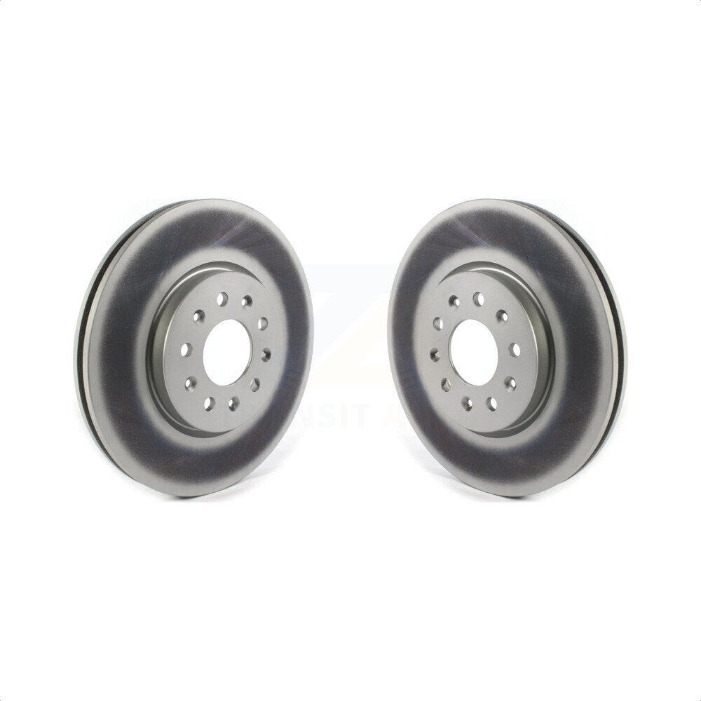 Front Coated Disc Brake Rotors Pair For Chevrolet Equinox GMC Terrain Buick Envision LaCrosse Regal Sportback TourX KG-101312