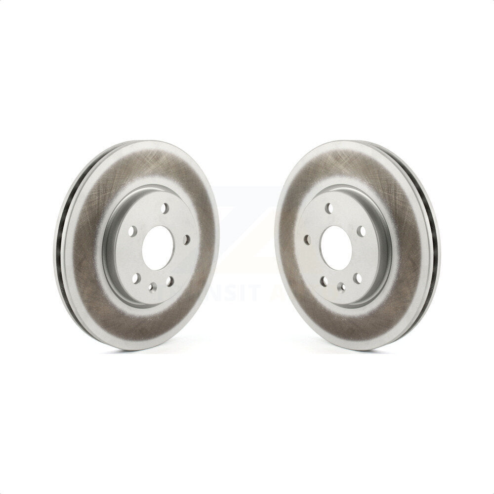 Front Coated Disc Brake Rotors Pair For Buick Envision Cadillac XT4 KG-101313