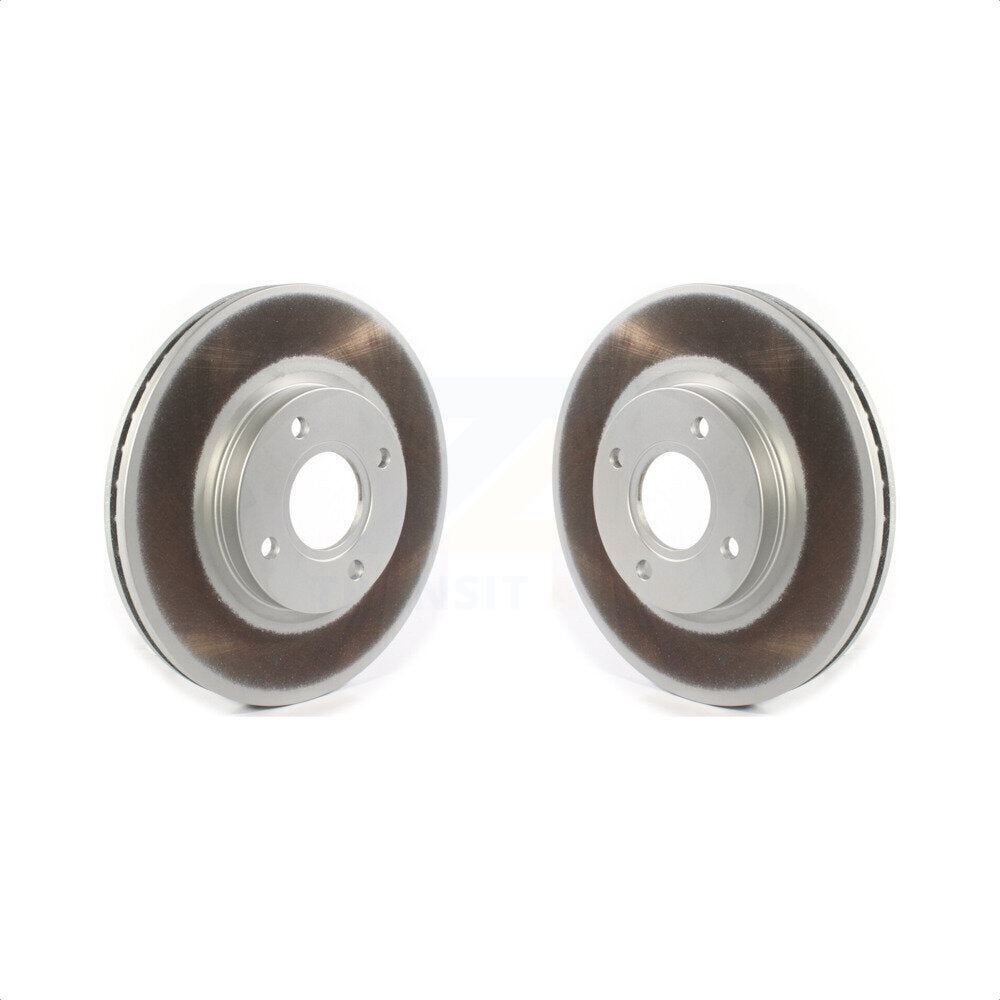 Front Coated Disc Brake Rotors Pair For 2014-2019 Ford Fiesta ST KG-101315